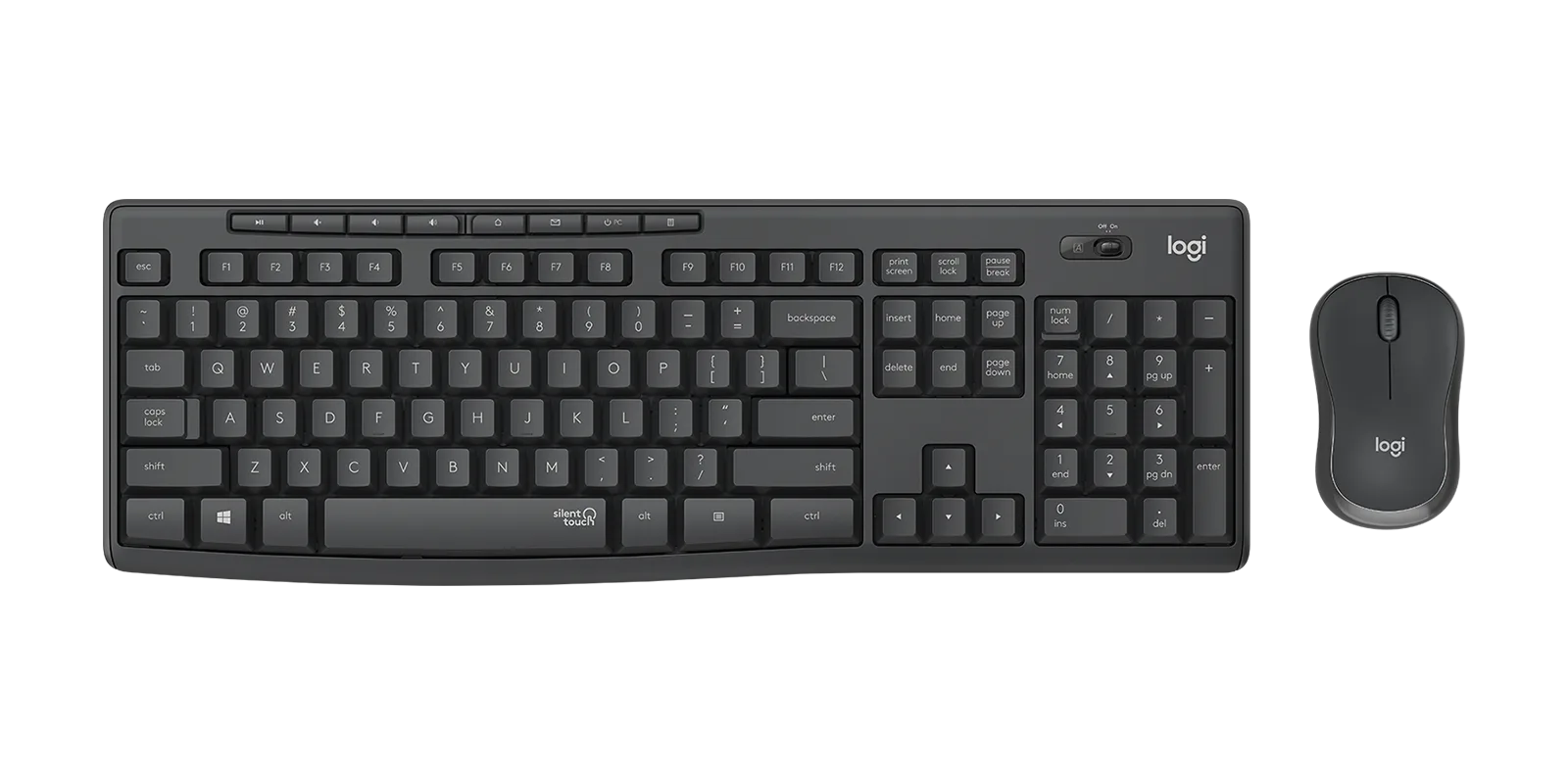 Logitech MK 295 Silent Wireless Combo - Graphite