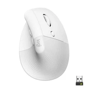 Logitech Lift Vertical Ergonomic Mouse - Off White