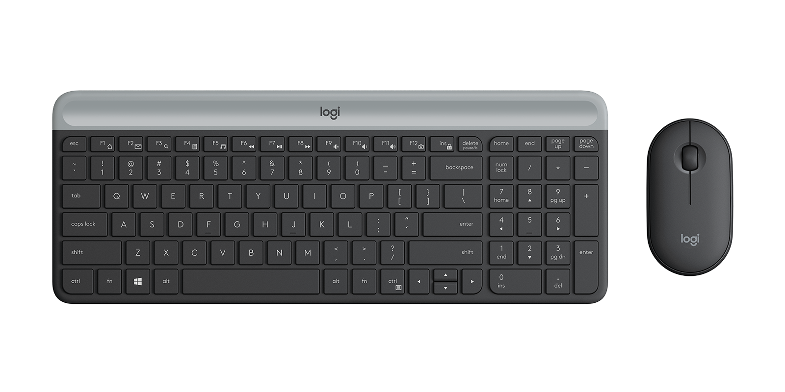 Logitech MK 470 Slim Wireless Combo - Graphite
