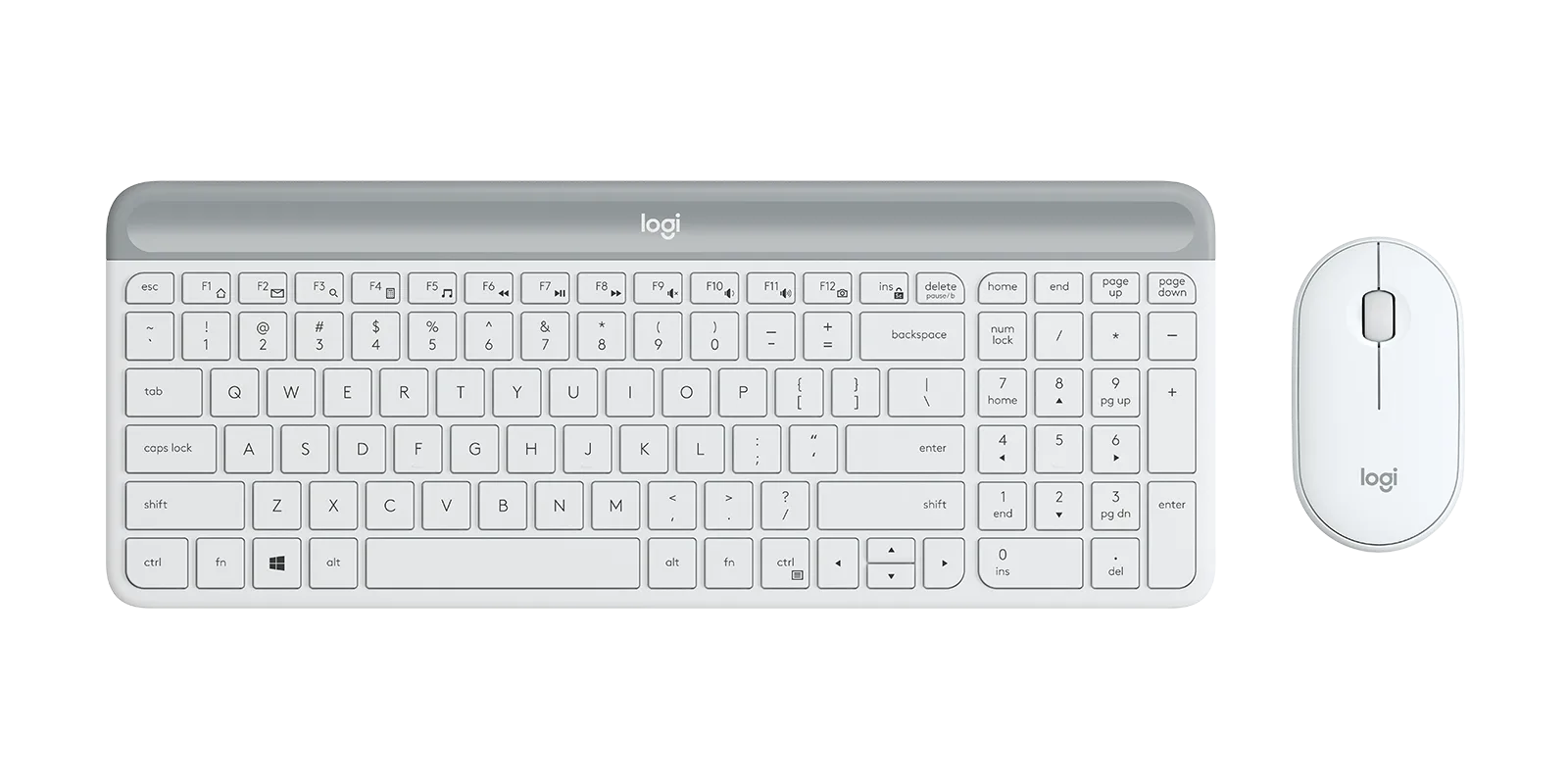 Logitech MK 470 Slim Wireless Combo - Off White