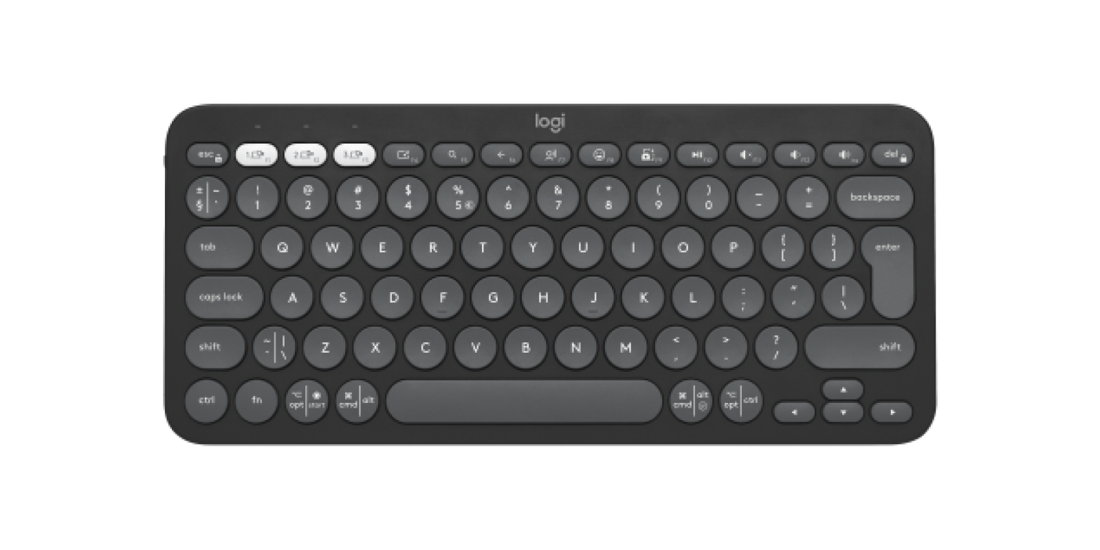 Logitech K 380s Pebble Keys 2 - Tonal Graphite