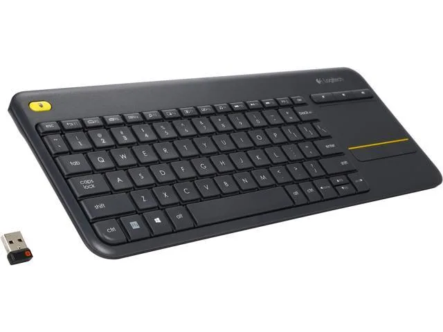 Logitech K 400 Plus Wireless Touch Keyboard - Black - Image 2