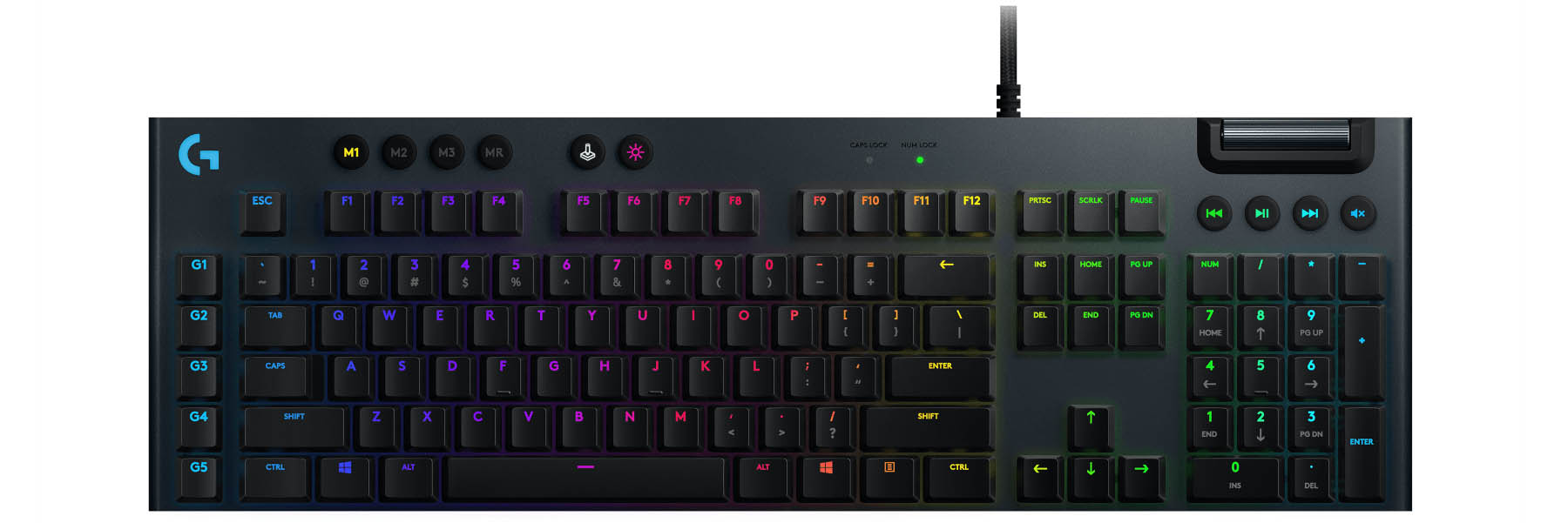 Logitech G 813 RGB Mechanical Gaming Keyboard - Clicky
