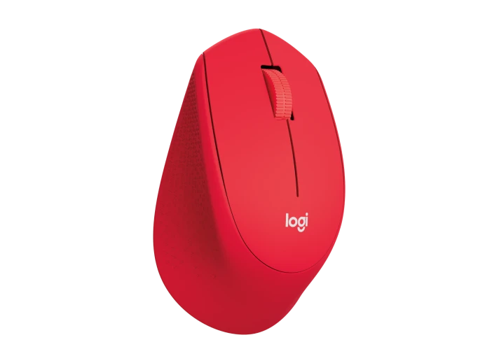 LOGITECH M 331 Silent Plus Wireless Mouse - Red - Image 2