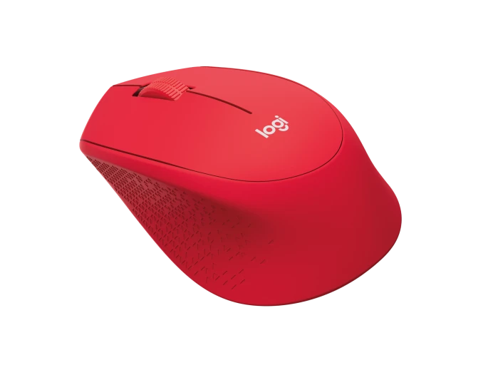 LOGITECH M 331 Silent Plus Wireless Mouse - Red - Image 3