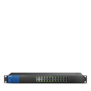 LINKSYS SWITCH, POE, GIGABIT, UNMANAGED, 24-PORT