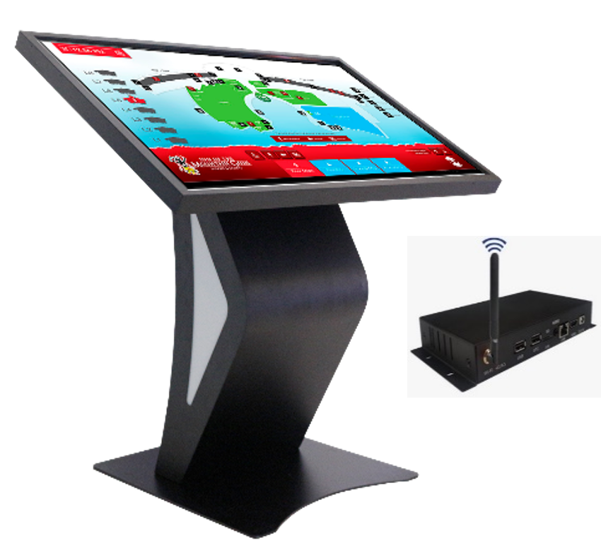 DigiSIGN Interactive Display 43S Black Table Stand with Android Box & Digisign Play
