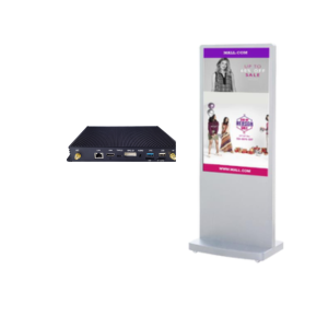 DigiSIGN Floorstand Interactive 55S White with Android Box (Touchscreen)