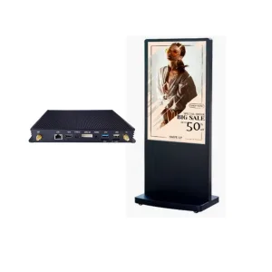 DigiSIGN Floorstand Interactive 43S Black with Mini PC i5 (Touchscreen)
