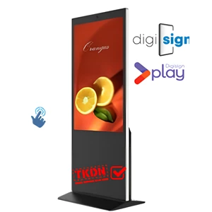 DigiSIGN Slim Floorstand Pro 43 Inch (P43B) with Digisign Play