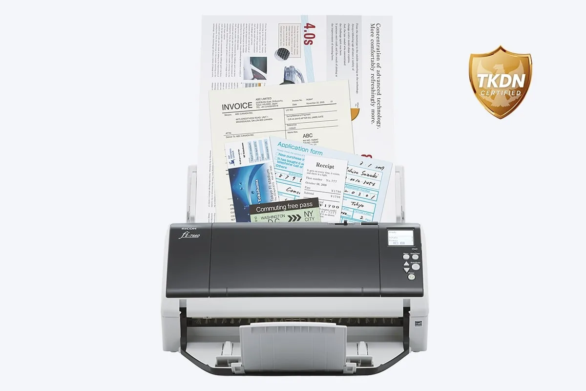 RICOH Scanner Fi-7460 TKDN adf,duplex,a3,100lb,60ppm - Image 2