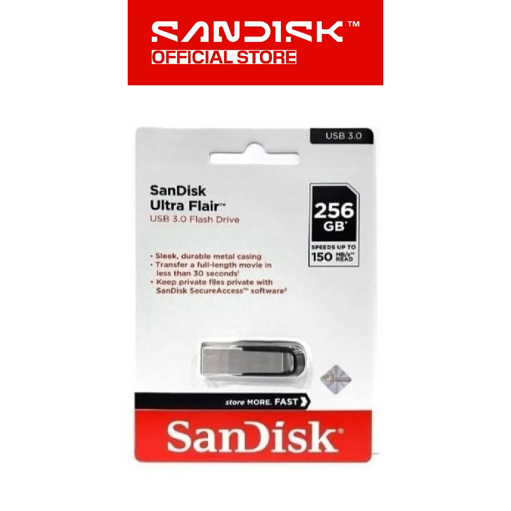 FLASHDISK SANDISK SDCZ73 ultra flair usb 3.0 256gb - Image 2